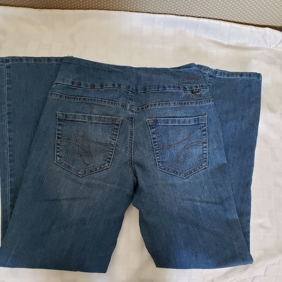 JAG Pull-On Wide Waist Band Straight Leg Jeans Size XS - Picture 5 of 7